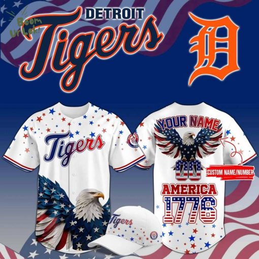 Limited Editions Detroit Tigers 4th of July USA Baseball Jersey