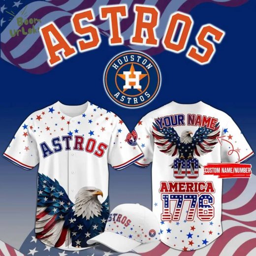 Limited Editions Houston Astros 4th of July USA Baseball Jersey