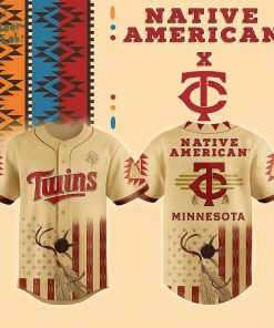 Limited Editions- Minnesota Twins x Native American 2025 Jersey-3D Baseball Jersey