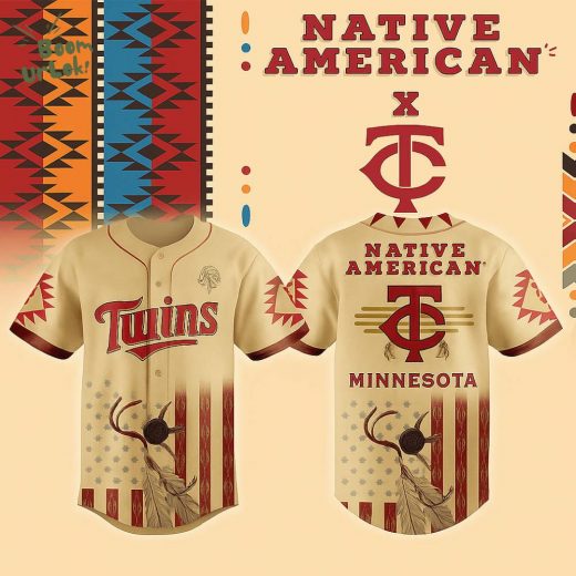 Limited Editions- Minnesota Twins x Native American 2025 Jersey-3D Baseball Jersey