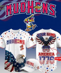 Limited Editions Toledo Mud Hens 4th of July USA Baseball Jersey