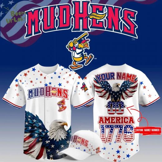 Limited Editions Toledo Mud Hens 4th of July USA Baseball Jersey