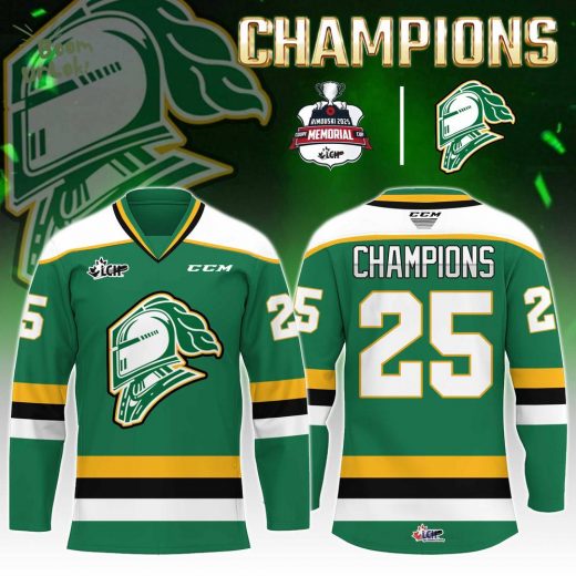 London Knights Jersey Champions Memorial Cup 2025 Editions Limited