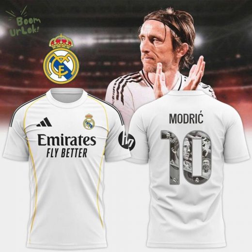 Luka Modrić Mens Home Jersey 25/26 White
