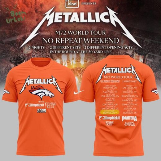 M72 World Tour x Denver Broncos Special Tshirt 2025