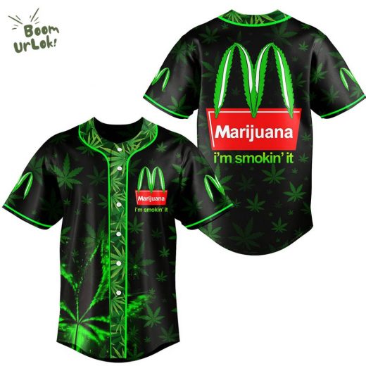 Marijuana I’m Smokin’ It Baseball Jersey