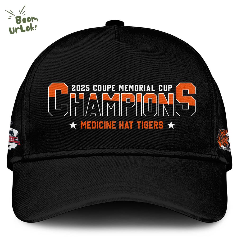 Medicine Hat Tigers Hoodie Champions Memorial Cup 2025 Editions Limited Medicine Hat Tigers Hoodie Champions Memorial Cup 2025 Editions Limited