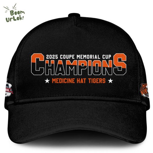Medicine Hat Tigers tshirt Champions Memorial Cup 2025 Editions Limited