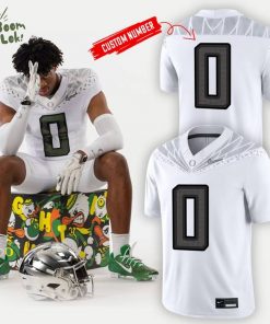 Men’s Nike White Oregon Ducks Game Football Jerseys