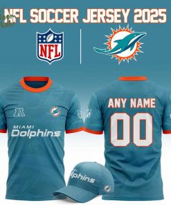 Miami Dolphins NFL 2025 “Football x Football” Soccer jersey – Custom