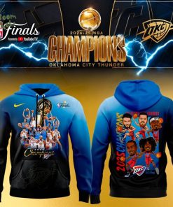 OKC THUNDER 2025 NBA CHAMPIONS NIKE HOODIE