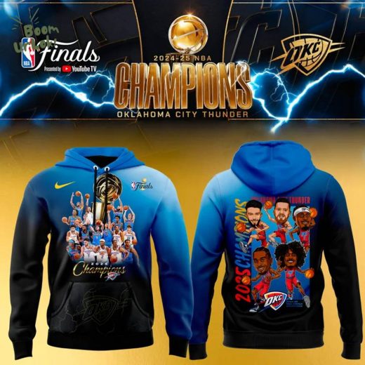 OKC THUNDER 2025 NBA CHAMPIONS NIKE HOODIE