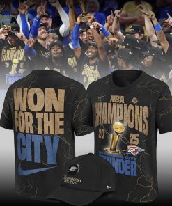 Oklahoma City Thunder NBA Champions Confetti Locker Room Shirt