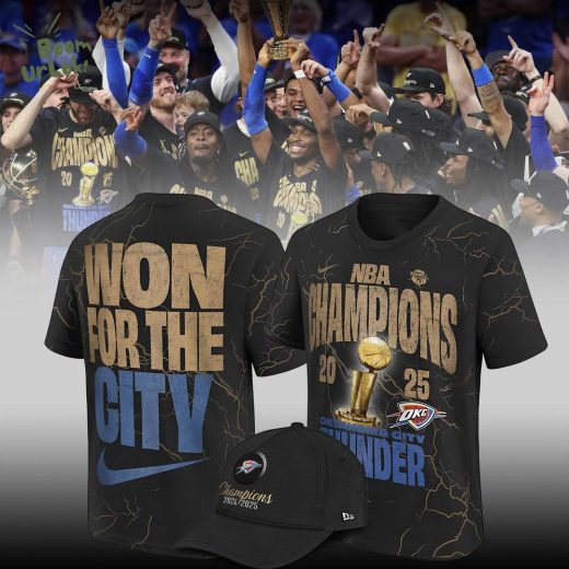 Oklahoma City Thunder NBA Champions Confetti Locker Room Shirt