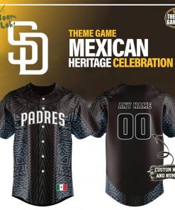 Padres Mexican Heritage Celebration Custom Name & Number Jersey – Limited Edition
