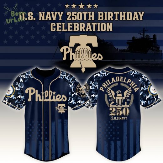 Philadelphia Phillies x US Navy 250th Birthday Edition-3D Baseball Jersey