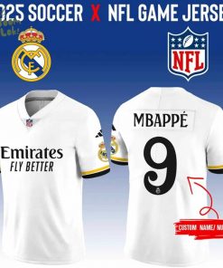 Real Madrid CF x NFL Club World Cup Game Road Custom Jersey