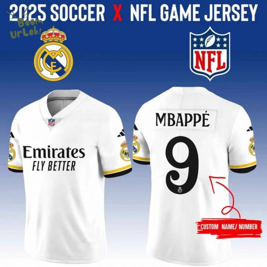 Real Madrid CF x NFL Club World Cup Game Road Custom Jersey