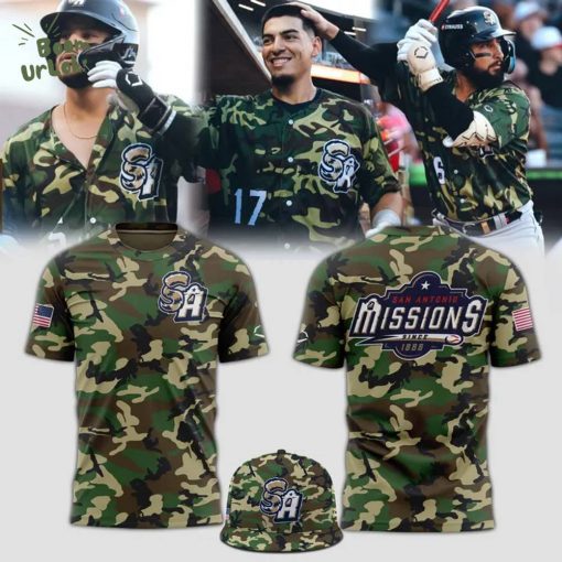 San Antonio Missions Camo New 2025 T-Shirt