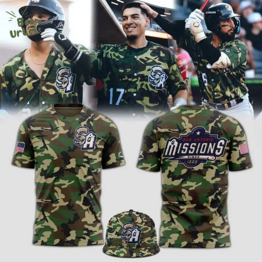 San Antonio Missions Camo New 2025 T-Shirt