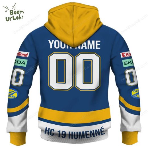 Slovak Extraliga HC 19 Humenne Jersey Style Hoodie