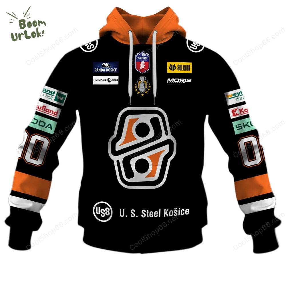 Slovak Extraliga HC Kosice Jersey Style Hoodie Slovak Extraliga HC Kosice Jersey Style Hoodie