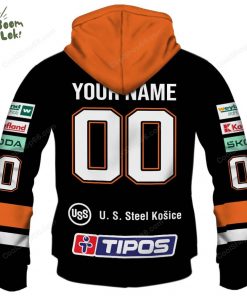 Slovak Extraliga HC Kosice Jersey Style Hoodie