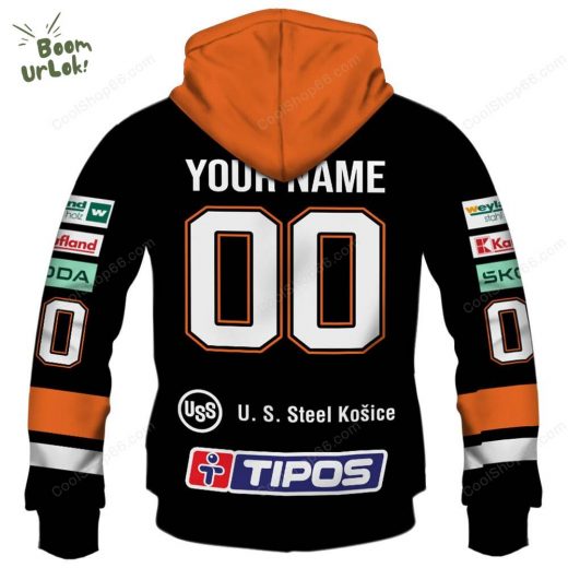 Slovak Extraliga HC Kosice Jersey Style Hoodie
