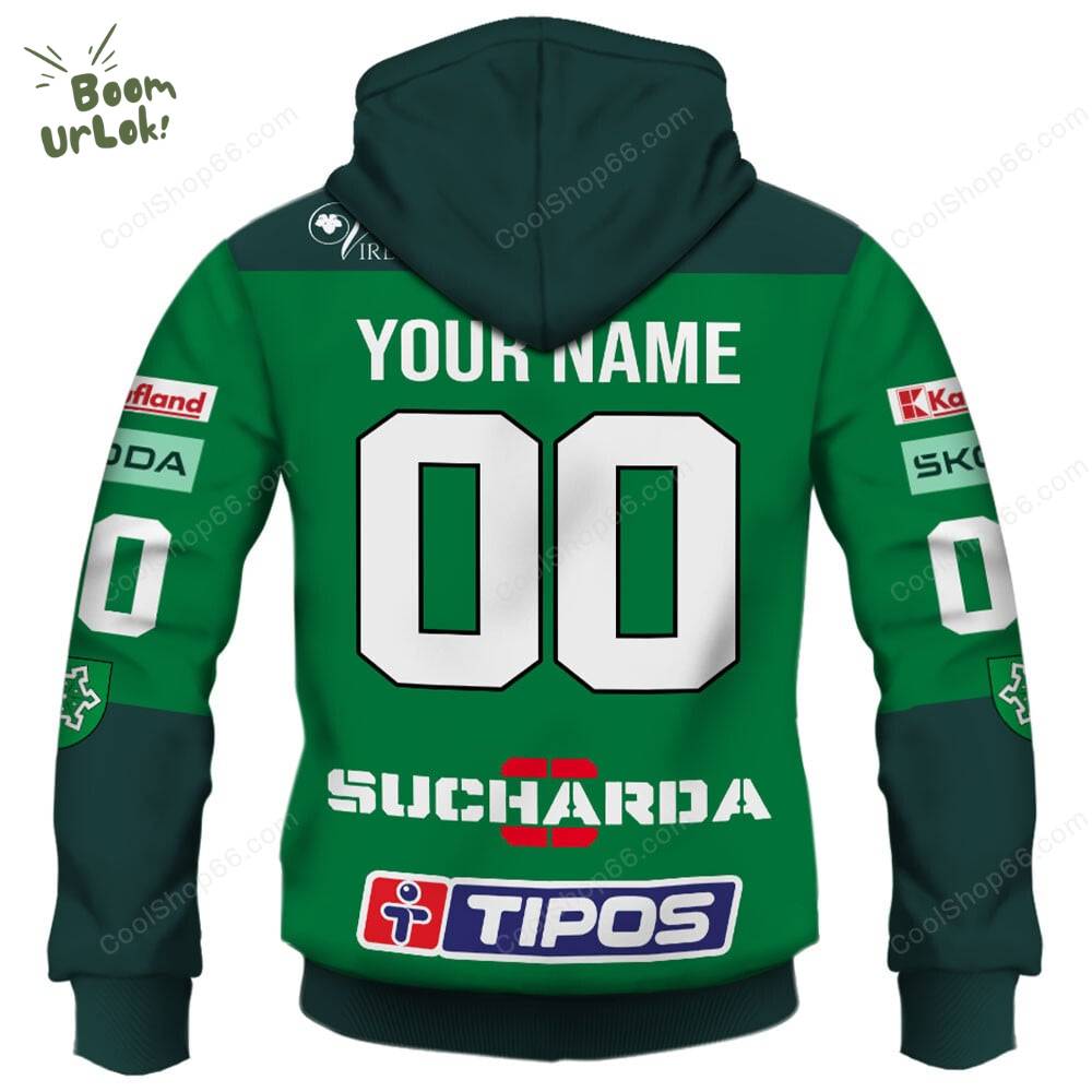 Slovak Extraliga HC Nove Zamky Jersey Style Hoodie Slovak Extraliga HC Nove Zamky Jersey Style Hoodie