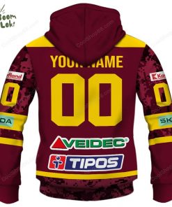 Slovak Extraliga HK Dukla Trencin Jersey Style Hoodie