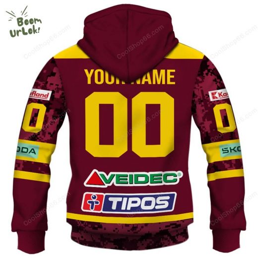 Slovak Extraliga HK Dukla Trencin Jersey Style Hoodie