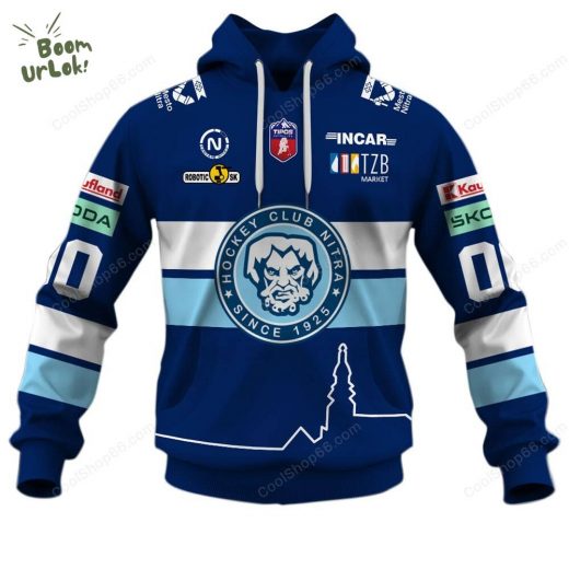 Slovak Extraliga HK Nitra Jersey Style Hoodie