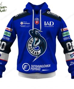 Slovak Extraliga HK Poprad Jersey Style Hoodie
