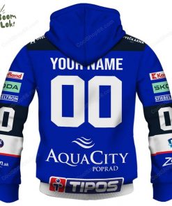 Slovak Extraliga HK Poprad Jersey Style Hoodie