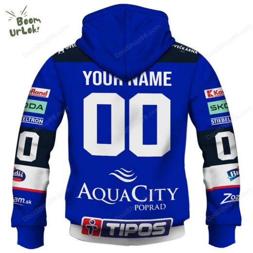 Slovak Extraliga HK Poprad Jersey Style Hoodie