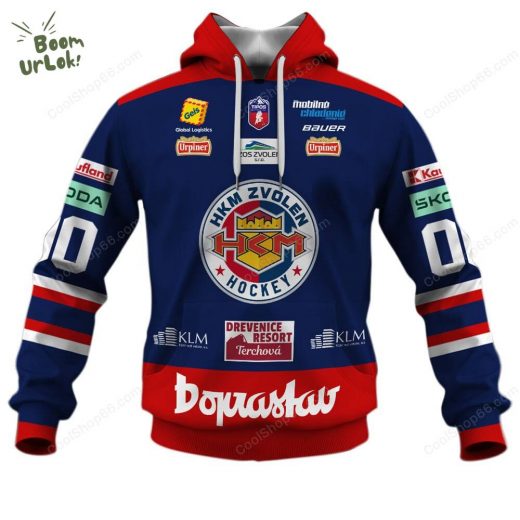 Slovak Extraliga HKM Zvolen Jersey Style Hoodie
