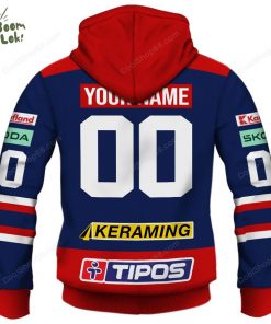 Slovak Extraliga HKM Zvolen Jersey Style Hoodie
