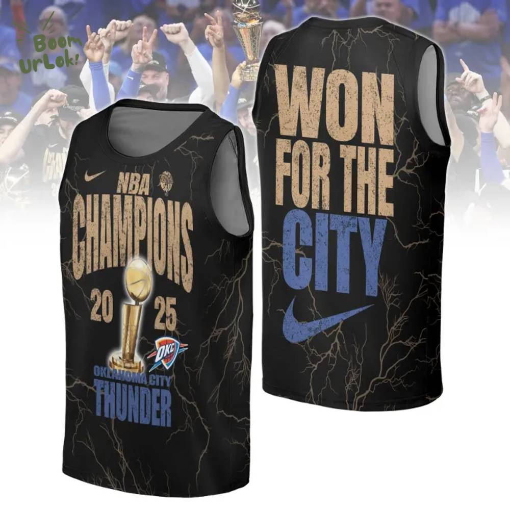 Special Edition OKC THUNDER 2025 NBA CHAMPIONS NIKE ON-COURT Basketball Jersey Special Edition OKC THUNDER 2025 NBA CHAMPIONS NIKE ON-COURT Basketball Jersey