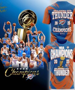 Special New 2025 NBA CHAMPIONS CONFETTI SKYLINE T-SHIRT