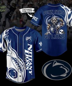 Special New Penn State Nittany Lions football Baseball Jersey For Fans-3D Baseball Jersey