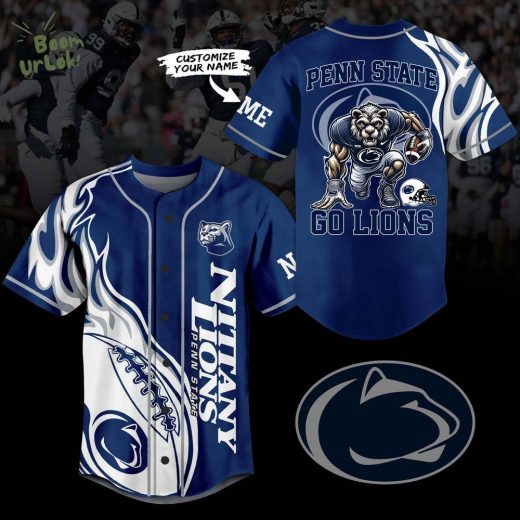 Special New Penn State Nittany Lions football Baseball Jersey For Fans-3D Baseball Jersey