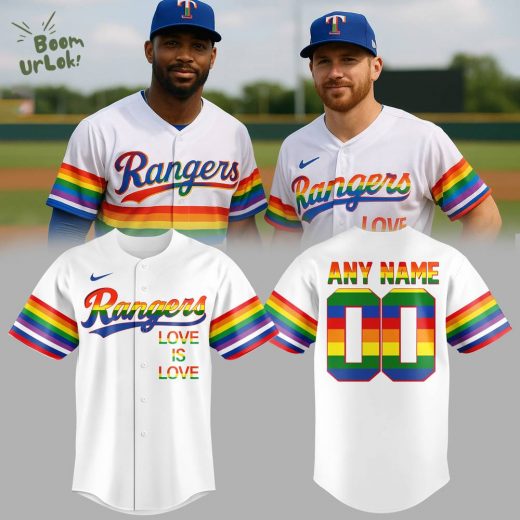 Texas Rangers Pride Night 2025 Baseball Jersey Custom Name