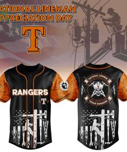 Texas Rangers x Lineman Appreciation Day Editon-3D Baseball Jersey
