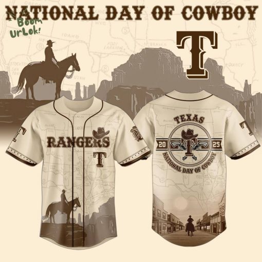 Texas Rangers x Nationals Day Of Cowboy-3D Baseball Jersey