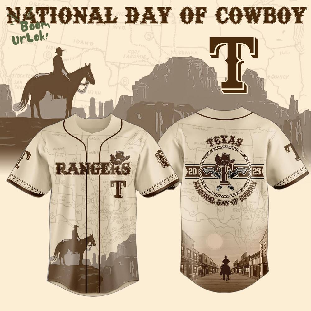 Texas Rangers x Nationals Day Of Cowboy-3D Baseball Jersey Texas Rangers x Nationals Day Of Cowboy-3D Baseball Jersey