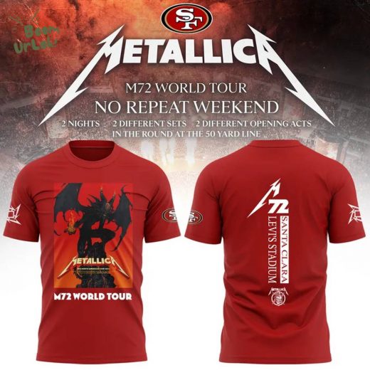 Unleash Your Fandom: The 2025 San Francisco 49ers x M72 World Tour Limited Edition Tee Has Arrived!