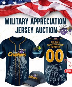 Limited Edition Lake Erie Crushers x Mititary Jersey 2025