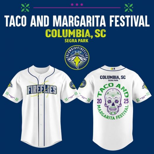 Limited Edition Columbia Fireflies Margarita Festival Jersey 2025