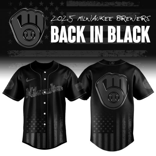 Limited Edition Milwaukee Brewers Black Flag Jersey