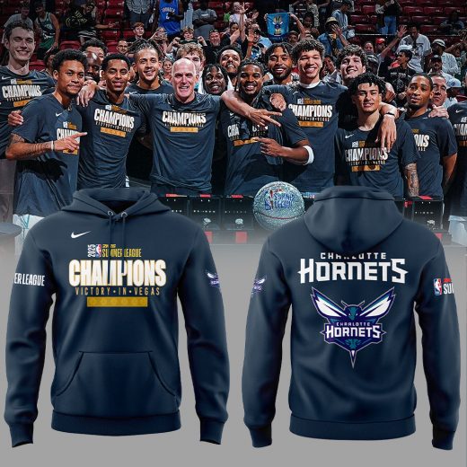 Limited Edition Charlotte Hornets WINNERS OF THE SUMMER Champions Hoodie